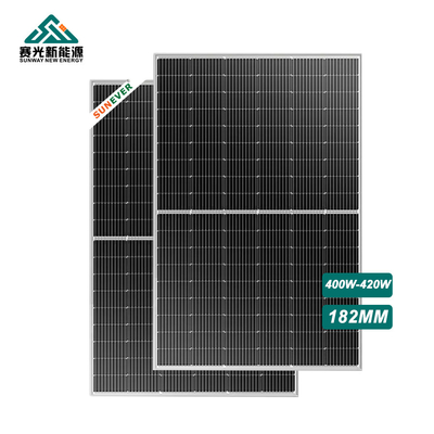 420 Watt 182*91mm Αποτελεσματικά ηλιακά πάνελ με 3 διόδους παράκαμψης 30/35mm πλαίσιο