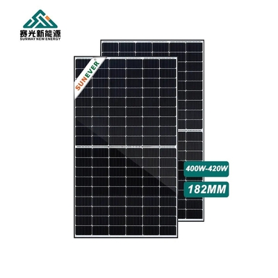Φωτοβολταϊκά ηλιακά πάνελ 400w 410w με Imp 12.7-13.2A και χαμηλό γυαλί σιδήρου