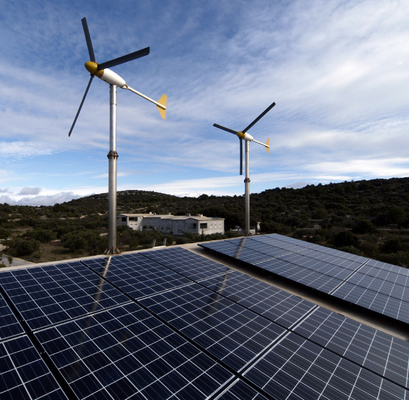 Σπίτι 3KW 5KW 10KW Off Grid Αιολικό Ηλιακό Υβριδικό Σύστημα Ενέργειας με Σύνδεση Φλάντζ Πολ