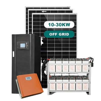 Εκτός δικτύου 15KW μονότονο ηλιακό σύστημα μπαταρίας για οικιακές εμπορικές εφαρμογές