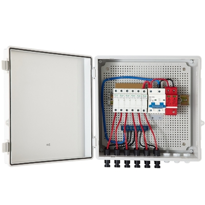 390*390*185 PV Combiner Box 500VDC με προστασία SPD από υλικό ABS