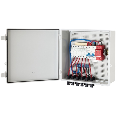 390*390*185 PV Combiner Box 500VDC με προστασία SPD από υλικό ABS