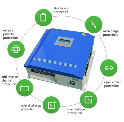 PWM 24V/48V/96V Mppt Ηλιακός ελεγκτής φόρτισης για ηλιακή υβριδική γεννήτρια αιολικής ενέργειας