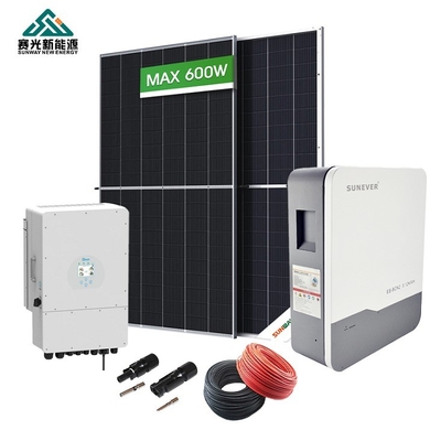 Συστήματα Ηλιακής Αποθήκευσης 6kw Συστήματα Υβριδικής Ενέργειας Σπίτι 50hz Συχνότητα εξόδου
