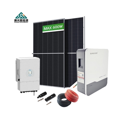5kw Υβριδικό Δίκτυο Οικιακής Ηλιακής Ενέργειας Συστήματος με Μονοκρυσταλλικό Πίνακα Ηλιακής Πίνακας