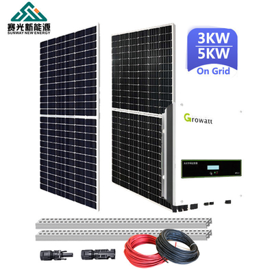 3kw 5kw 10kw On Grid Ηλιακό Σύστημα 20kw 30kw 40kw Ολοκληρωμένο σπίτι