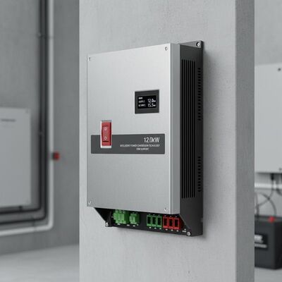 Μέγιστη ισχύς εξόδου AC 12kW Ηλιακός Μετατροπέας Ενσωματωμένος Διακόπτης DC Υποστήριξη OEM Έξυπνη Τεχνολογία Μετατροπής Ισχύος
