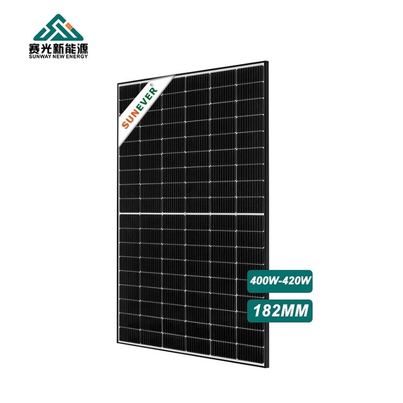 420 Watt 182*91mm Αποτελεσματικά ηλιακά πάνελ με 3 διόδους παράκαμψης 30/35mm πλαίσιο