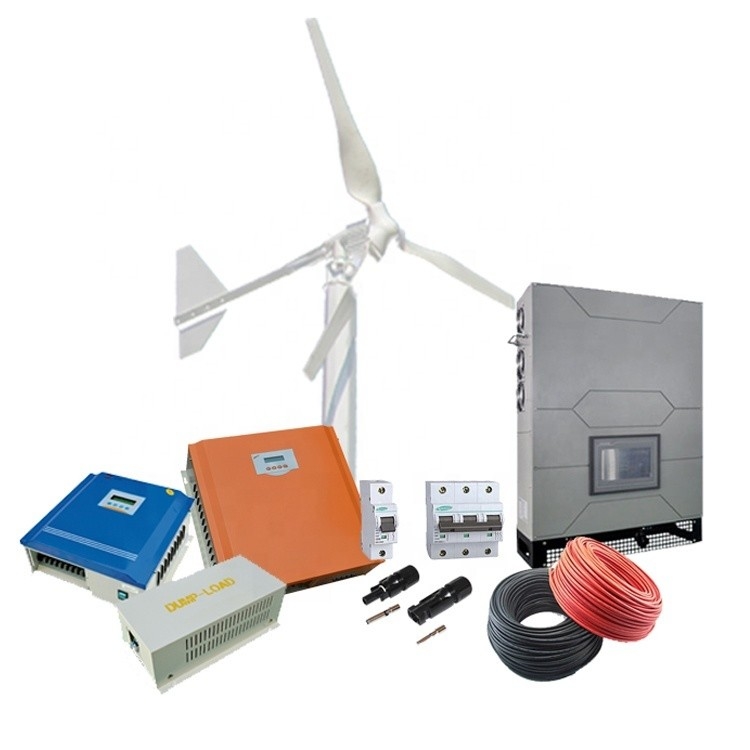 10KW Τρεις φάσεις 380VAC Συστήματα ηλεκτροπαραγωγών αιολικής ενέργειας στο δίκτυο με ενσωμάτωση φωτοβολταϊκών πάνελ