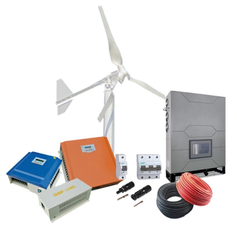 Σύστημα παραγωγής αιολικής ενέργειας 10kw 3 φάσης στο δίκτυο με ενισχυμένες λεπίδες από γυάλινες ίνες