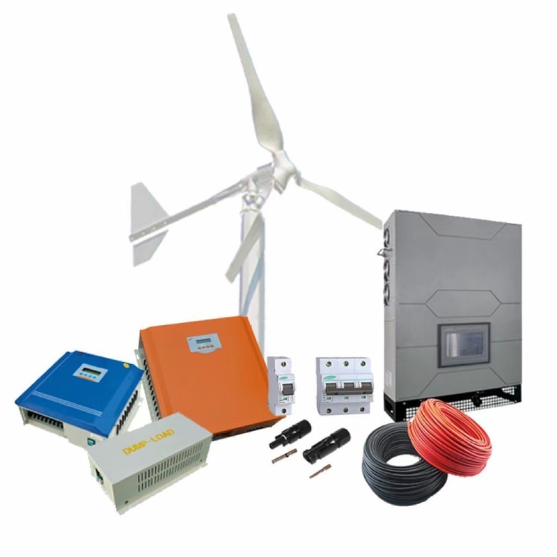 5KW/10KW οικιακή 3 φάσης 380VAC ανεμογεννήτρια για υβριδική παραγωγή ηλεκτρικής ενέργειας στο δίκτυο