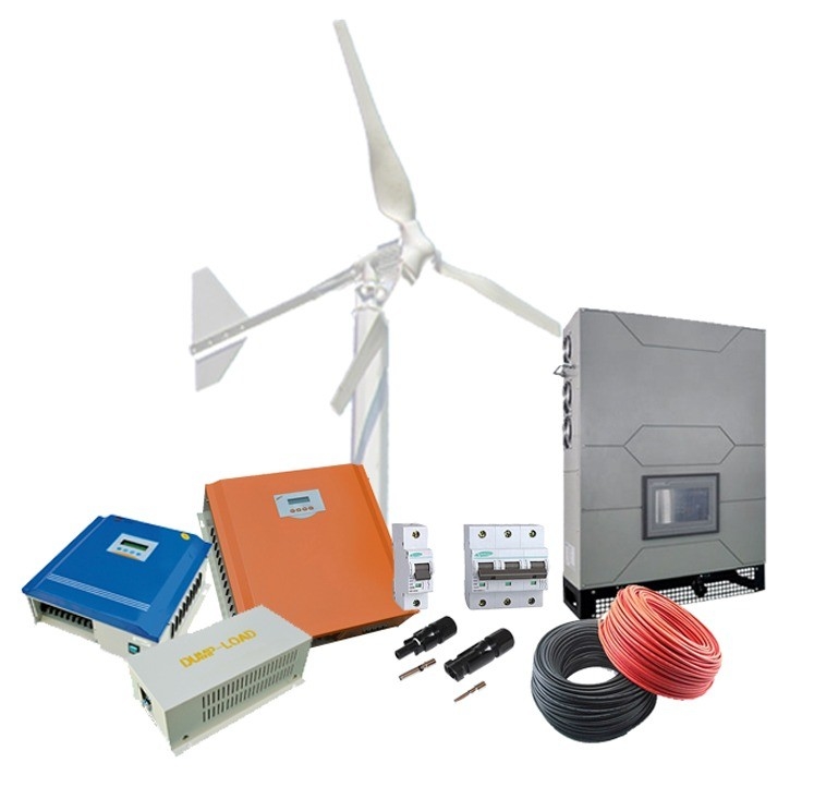 10kw 3 φάσης Ηλιακή αιολική ενέργεια Οικιακή 10kw στο δίκτυο σύστημα αιολικής ενέργειας για πιστοποίηση CE