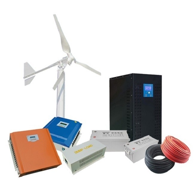Συστήματα αιολικής ενέργειας 3kw 5kw 10kw εκτός δικτύου με ονομαστική τάση 48V/96V/120V/220/380V