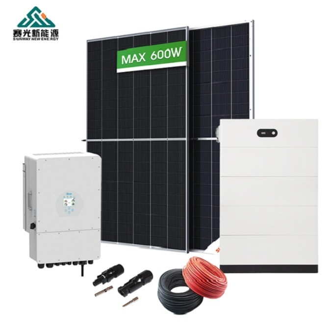 Πιστοποιημένο CE 10kw 12kw μονοκρυσταλλικό πυριτικό ηλιακό πάνελ Power Pv System for Home