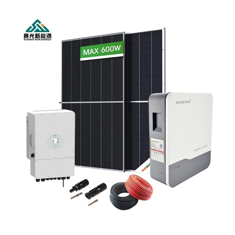 Υ Προπρομηθευτικό σχέδιο 5kw 10kw 15kw 20kw Ηλιακό σύστημα με μπαταρία αποθήκευσης