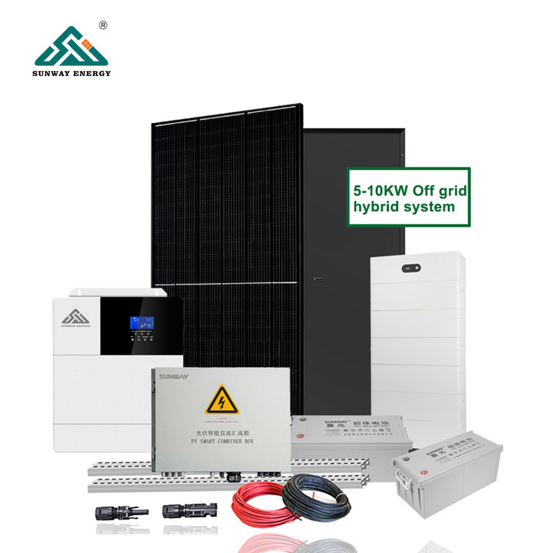6000 κύκλοι εκτός δικτύου Ηλιακό σύστημα 5KW 10KW All in one για το σπίτι