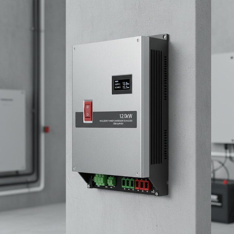 Μέγιστη ισχύς εξόδου AC 12kW Ηλιακός Μετατροπέας Ενσωματωμένος Διακόπτης DC Υποστήριξη OEM Έξυπνη Τεχνολογία Μετατροπής Ισχύος