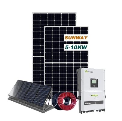 60HZ ολοκληρωμένο σε δίκτυο Ηλιακό σύστημα 10kw Ηλιακό σύστημα σε δίκτυο
