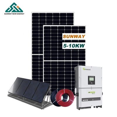 10kw 20kw On Grid Ηλιακό Σύστημα Με 24ωρο Εργασιακό Ώρα Μονοκρυσταλλική Σιλικόνη